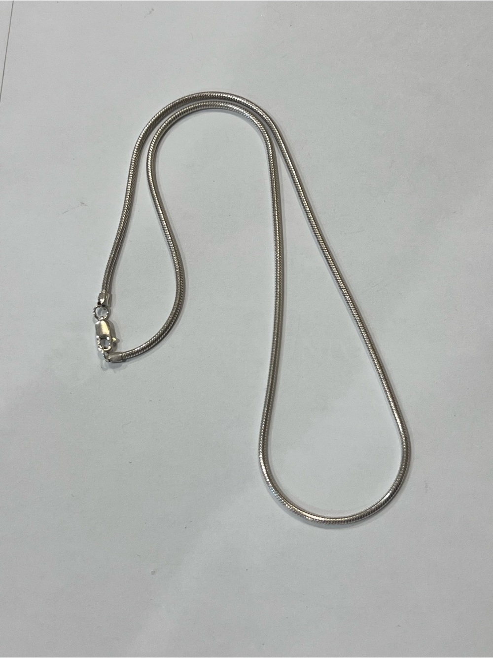 Sterling Silver Snake Chain Necklace 16”